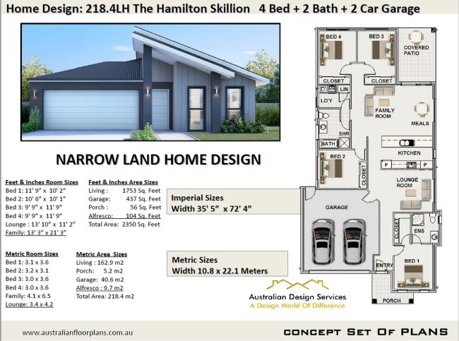 sloping land home